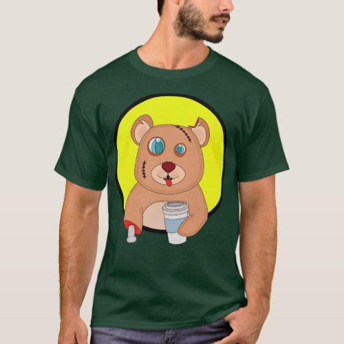 Coffee Zombie Bear 5 T_Shirt