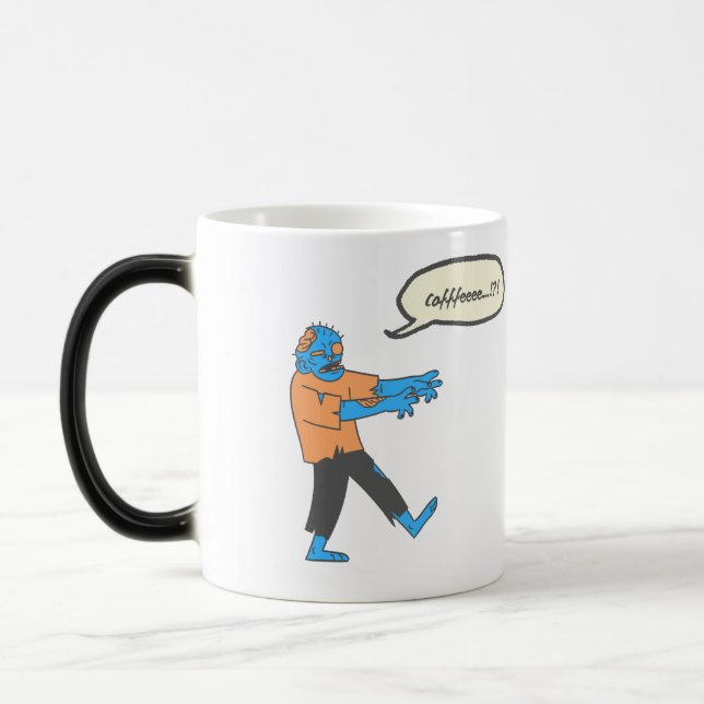 Coffee zombie  color morph mug  (Left)