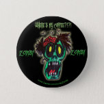 Coffee Zombie Pinback Button at Zazzle
