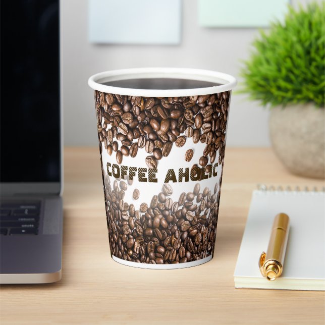 Coffeeaholic Paper Cups (Insitu)