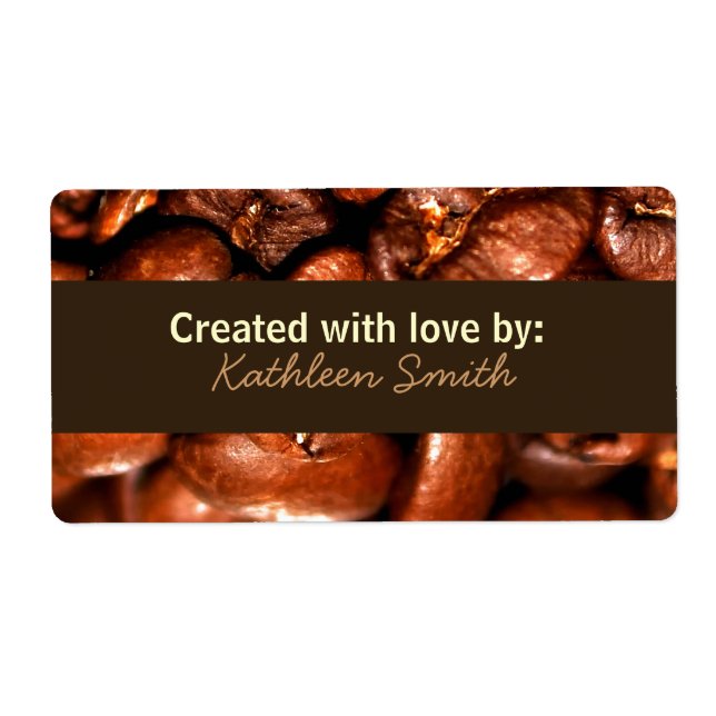 Coffeebeans Recipe/Goodies Label (Front)