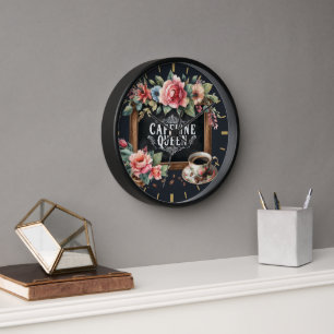 Coffeecore Clock Coffee Memes Barista Chalkboard