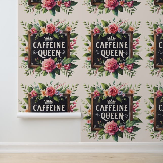Coffeecore Feature Wallpaper Caffeine Queen Sticky Wallpaper (Application)