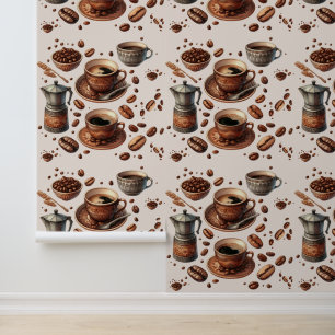 Coffeecore Wallpaper Sticky Feature Wall Kitchen Wallpaper