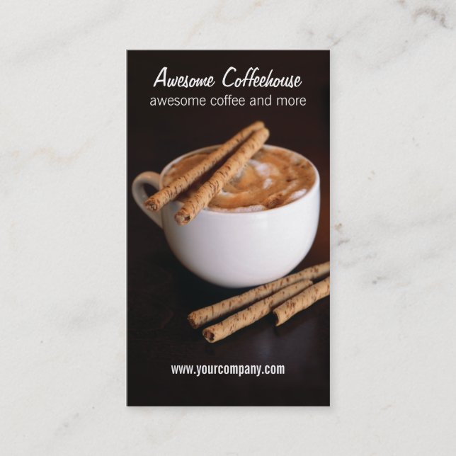 coffeehouse business card (Front)