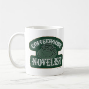 Coffeehouse Novelist Encouragement Author Logo Coffee Mug