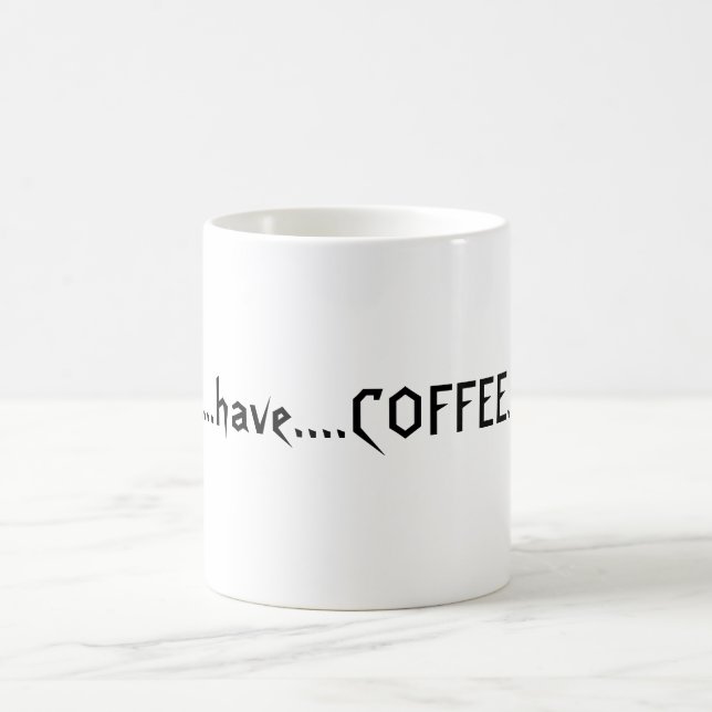 Coffeelover's slogan color morph mug  (Center)