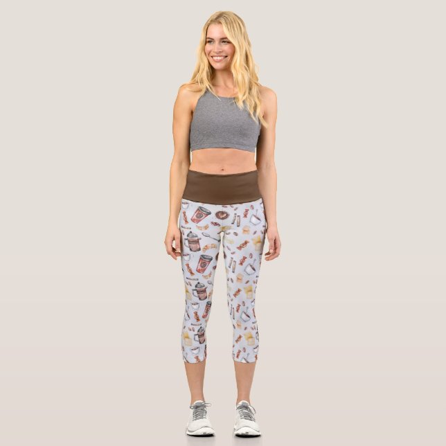 Coffee'n'Treats Capri Leggings (Front)