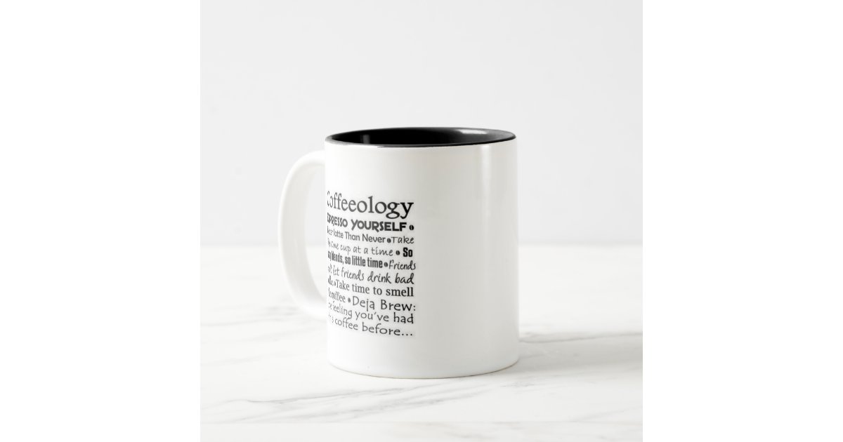 Coffeeology Two Tone Coffee Mug Zazzle