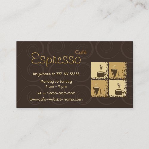 Coffeeshop Business Card