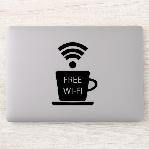 Coffeeshop Free Wi_Fi Sticker