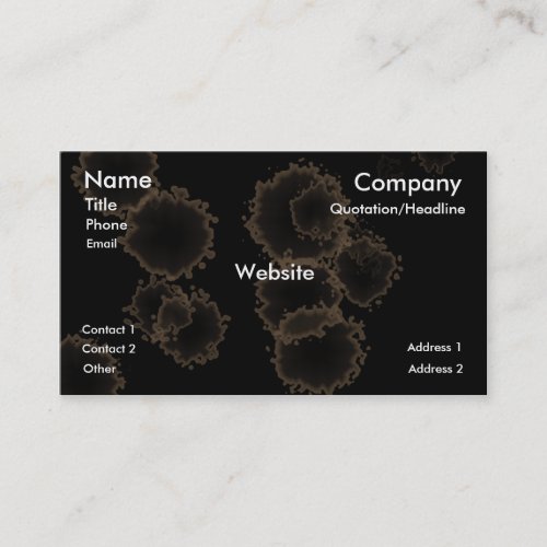 CoffeeStain Business Card Templates