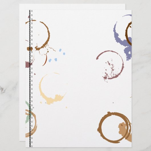 Coffeestain Typewriter Art Letterhead (Front/Back)