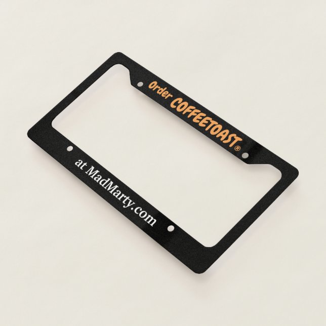 Coffeetoast License Plate Frame (3/4)
