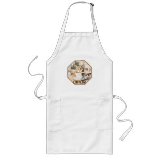 Coffeow Busy Cute Cat Long Apron