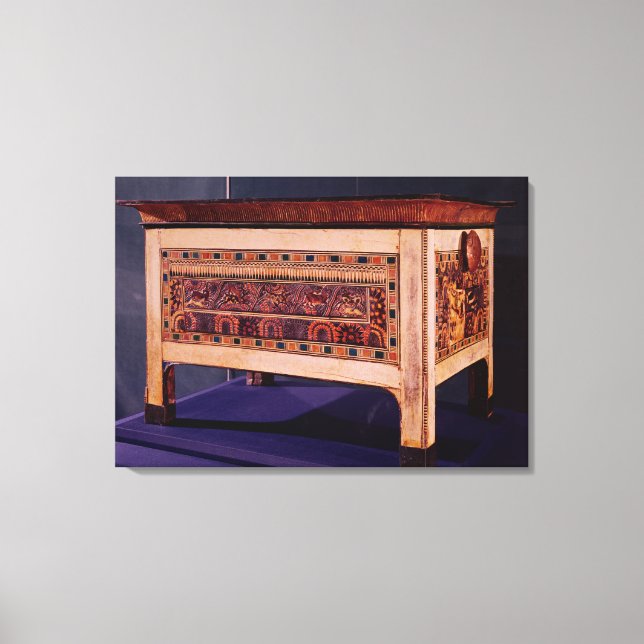 Coffer from the Tomb of Tutankhamun Canvas Print (Front)
