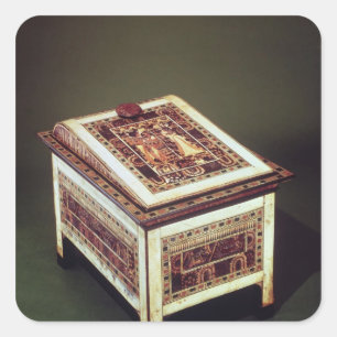 Coffer, from the Tomb of Tutankhamun Square Sticker