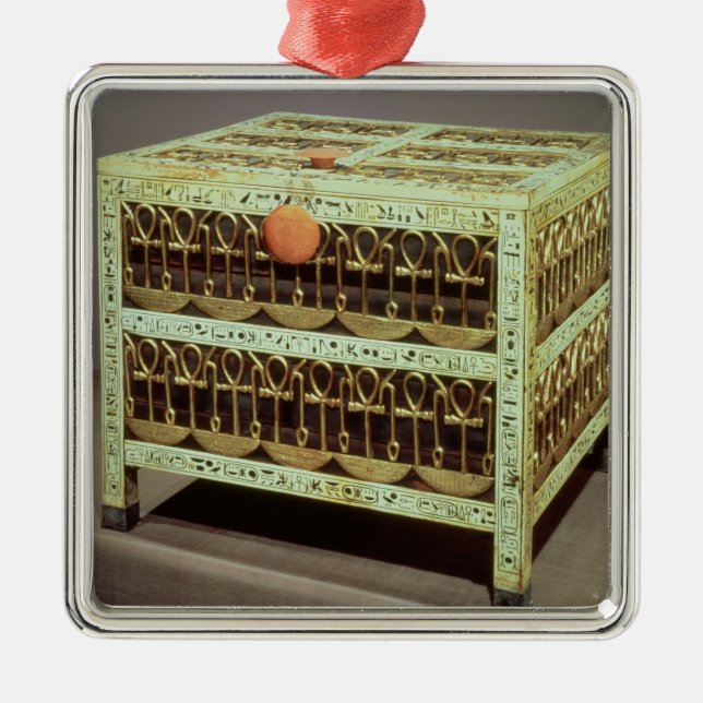 Coffer from the treasury of tomb of metal ornament (Front)