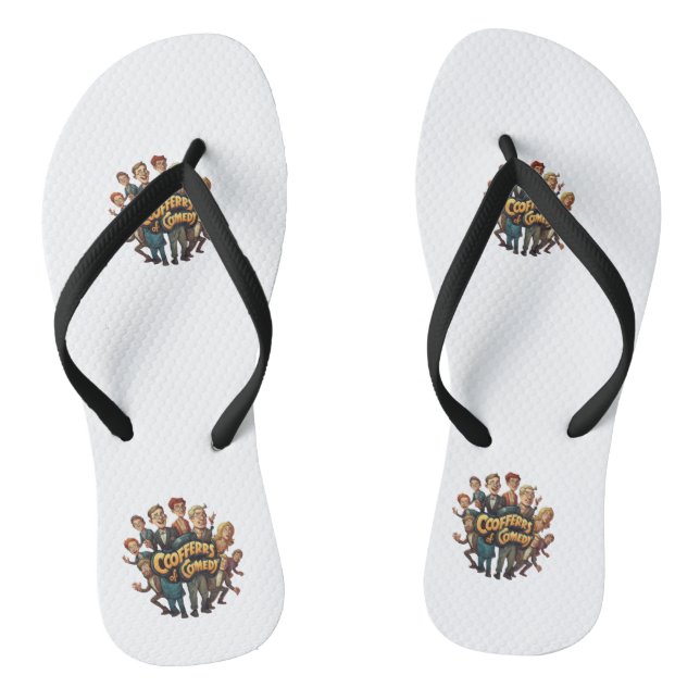 Coffers of Comedy Flip Flops (Footbed)