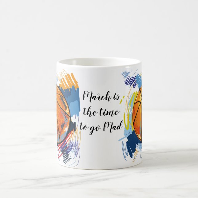 Cofffee Mug-Mad for Basketball Coffee Mug (Center)