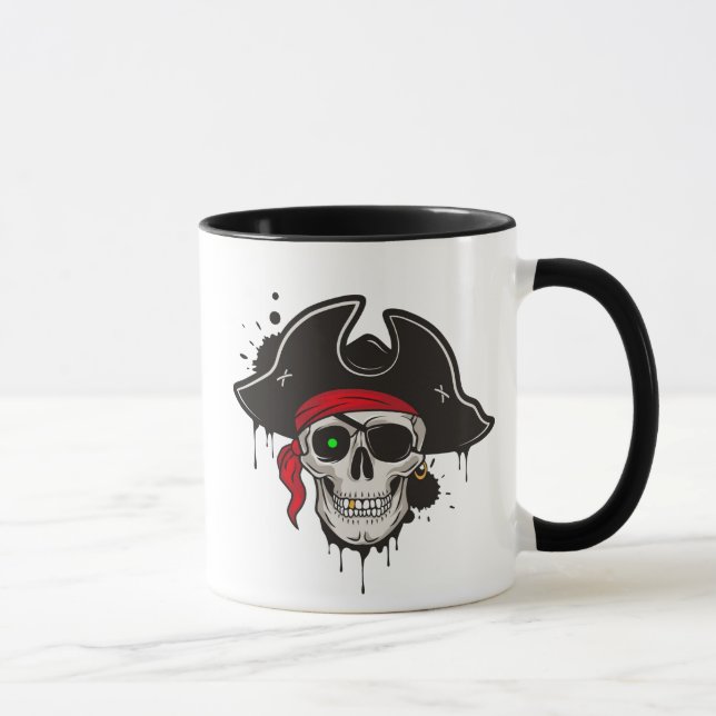 Cofffee Mug-Pirate Skull Mug (Right)