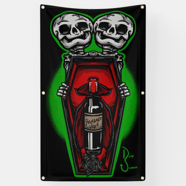 Coffin Bottle Display Banner (Vertical)