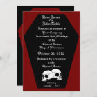 Coffin Ebony (Red) Wedding Invitation