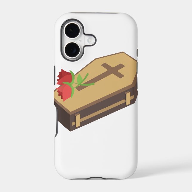 coffin emojis iphone case (Back)