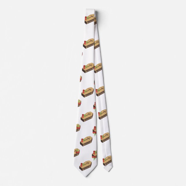 coffin emojis menswear mens necktie neck tie (Front)