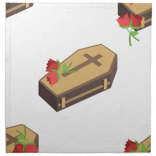 coffin emojis napkin