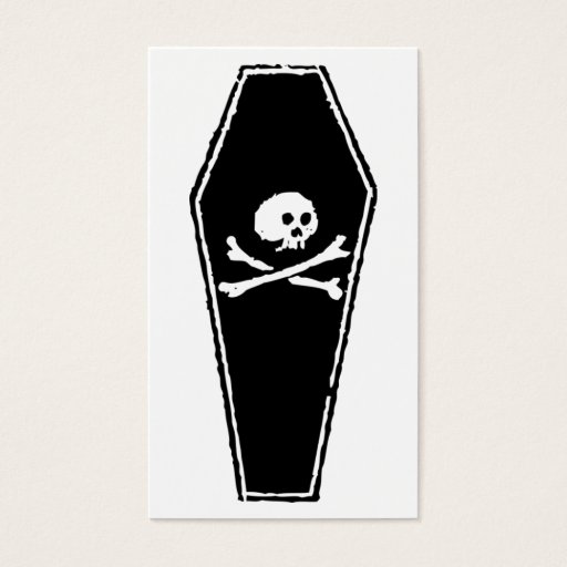 Customizable Coffin for Mary Business Card