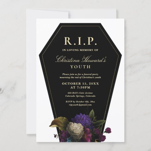 Coffin Party RIP Youth Invitation