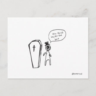 coffin postcard