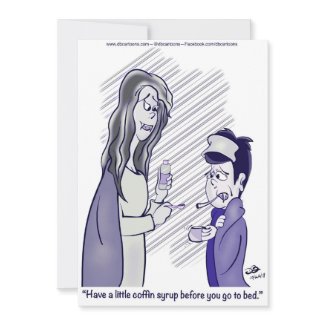 Coffin Syrup Thank You Card