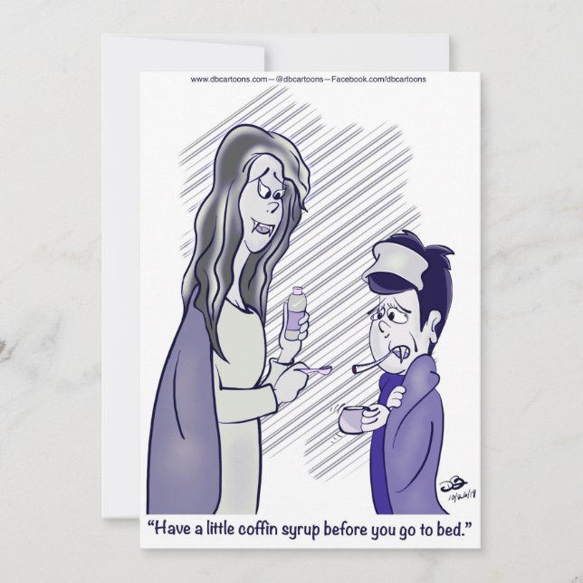 Coffin Syrup Thank You Card (Front)