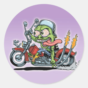 Coffin Tanker Tim Classic Round Sticker