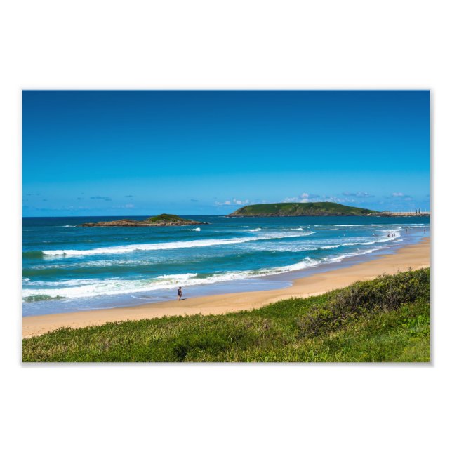 Coffs Harbor Park beach seascape Australia Photo Print (Front)