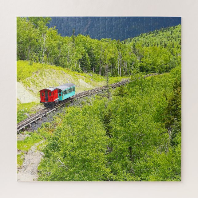 Cog Train Washington Mountain New Hampshire Jigsaw Puzzle (Vertical)