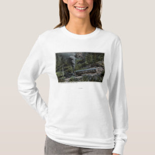 Cog Wheel Train Climbing Up T-Shirt