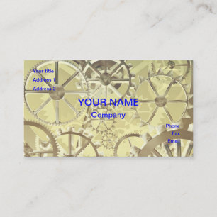 Cog wheels business card
