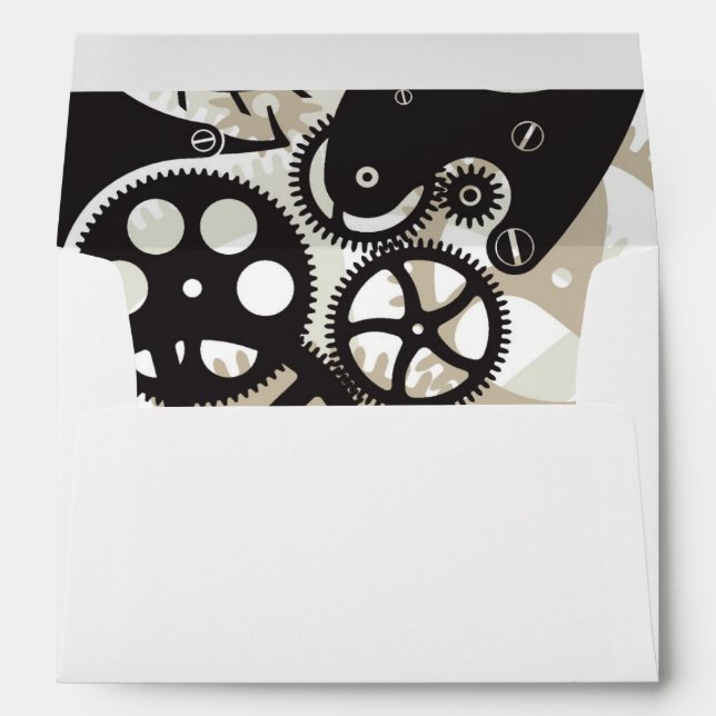 Cog wheels work envelope (Back (Bottom))