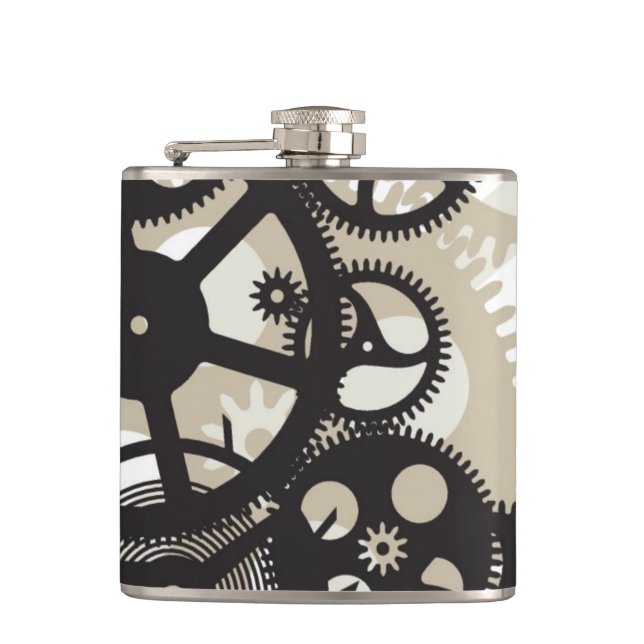 Cog wheels work flask (Front)