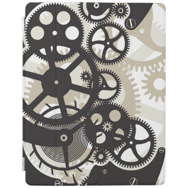 Cog wheels work iPad smart cover (Front)