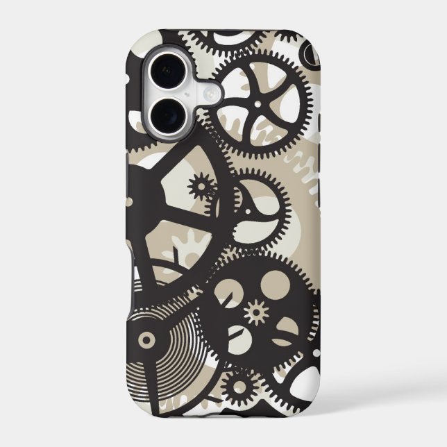 Cog wheels work iphone case (Back)