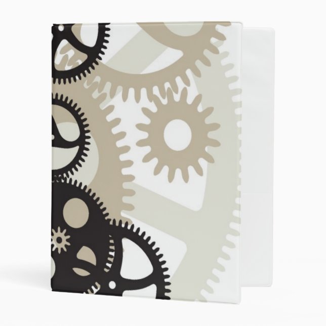 Cog wheels work mini binder (Front/Inside)