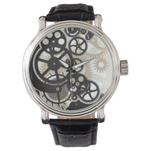 Cog wheels work watch