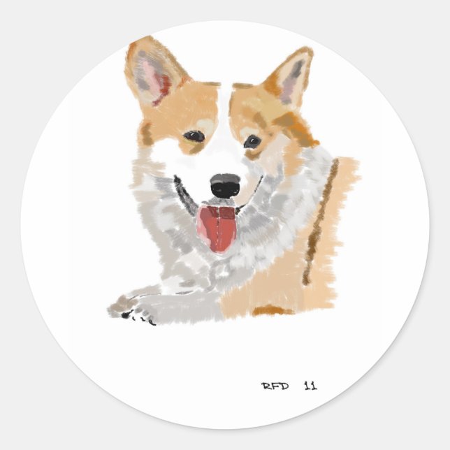 Cogi Classic Round Sticker (Front)