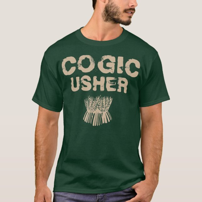 COGIC Denomination Church Usher Christian Faith T-Shirt (Front)