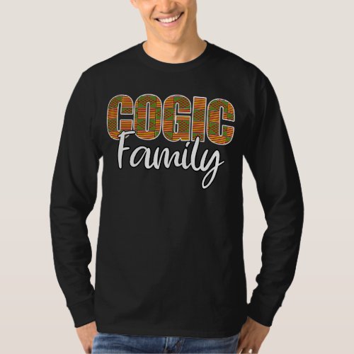 COGIC Family Kente Cloth Pattern T_Shirt
