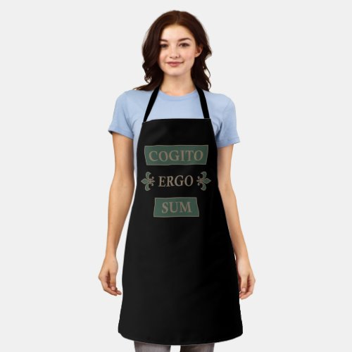 Cogito ergo sum apron